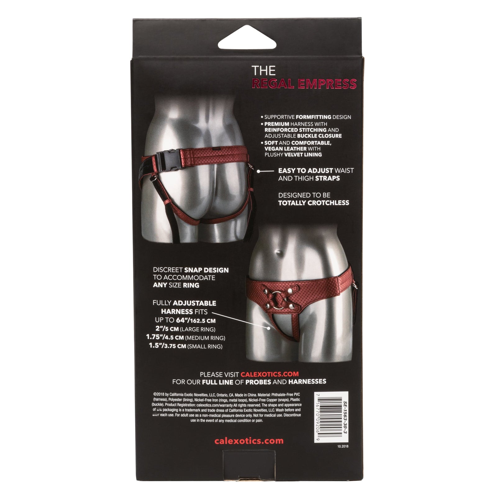 California Exotics - Her Royal Harness The Regal Empress Crotchless Strap On (Bronze) Strap On w/o Dildo 716770092069 CherryAffairs