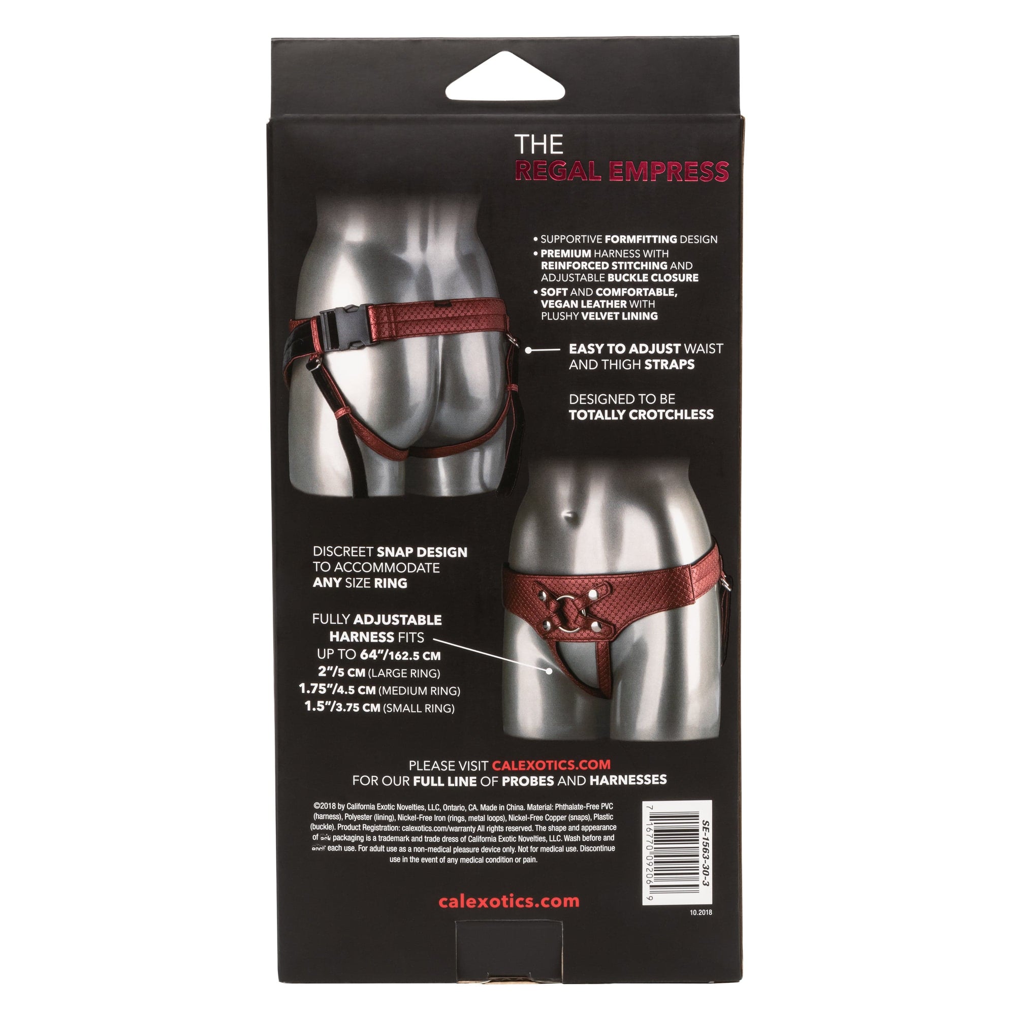 California Exotics - Her Royal Harness The Regal Empress Crotchless Strap On (Bronze) Strap On w/o Dildo 716770092069 CherryAffairs