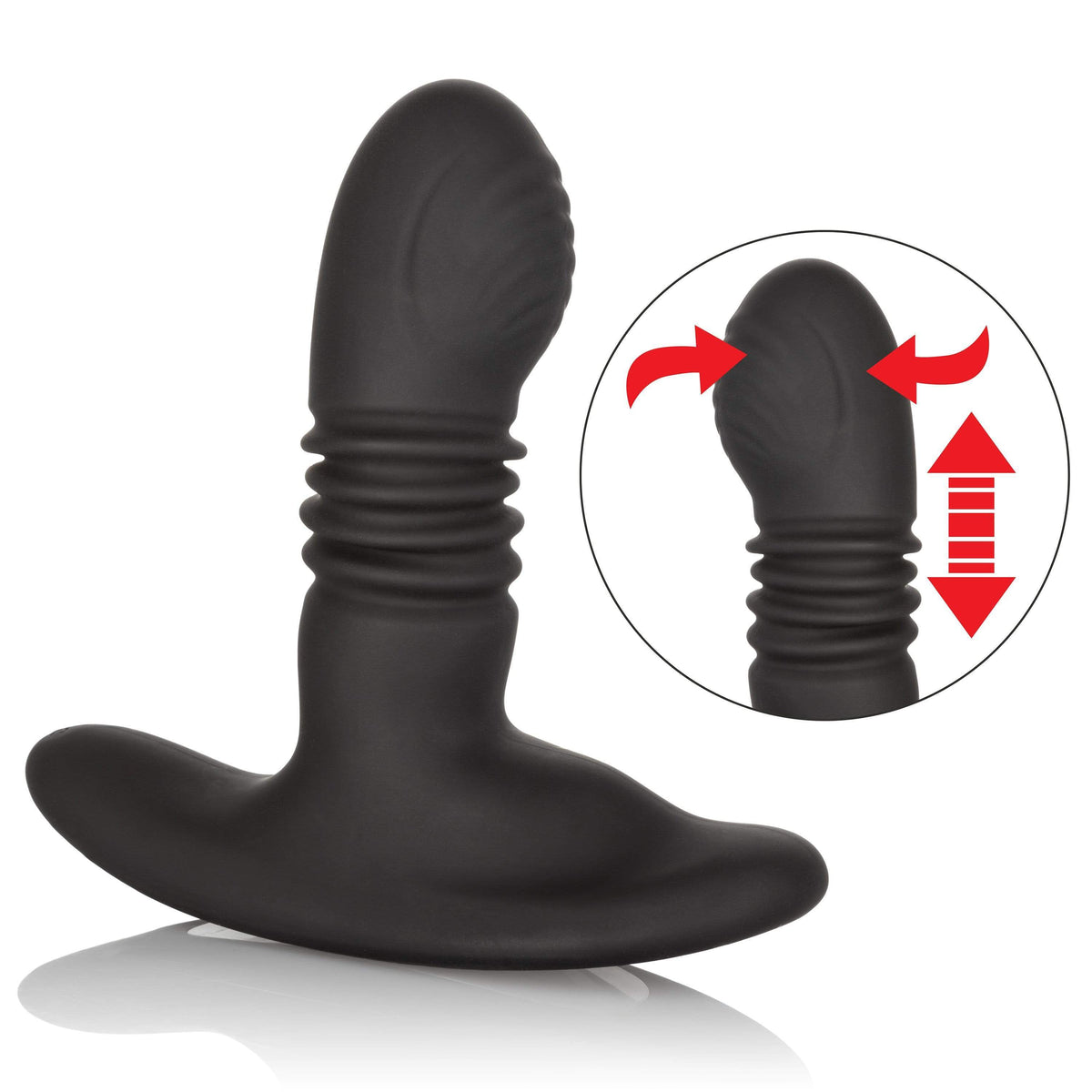California Exotics - Eclipse Thrusting Rotator Probe Massager (Black) Prostate Massager (Vibration) Rechargeable