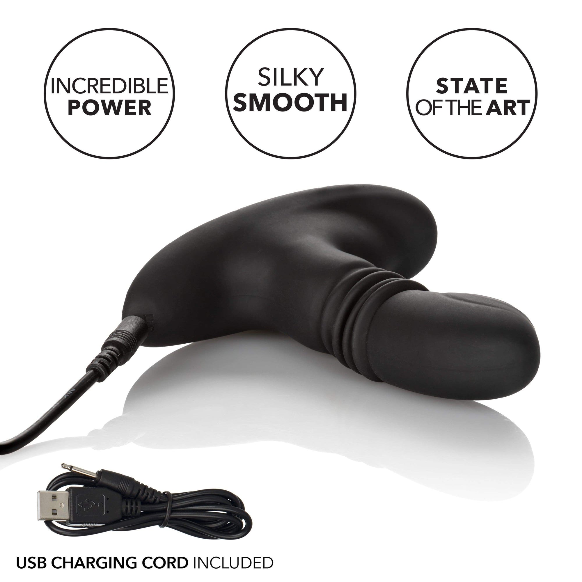 California Exotics - Eclipse Thrusting Rotator Probe Massager (Black) Prostate Massager (Vibration) Rechargeable
