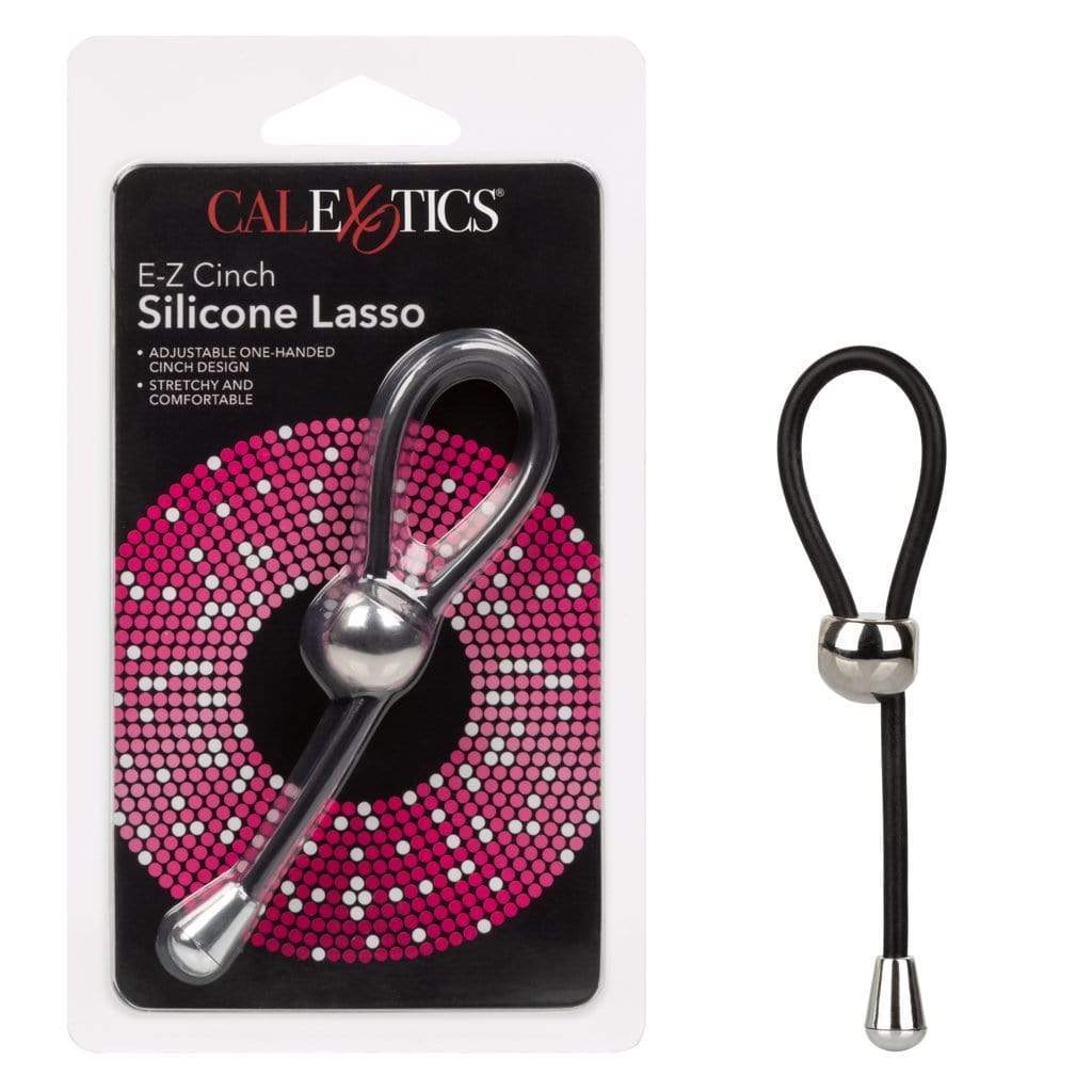 California Exotics - EZ Cinch Silicone Lasso Cock Ring (Black) Silicone Cock Ring (Non Vibration) Durio Asia