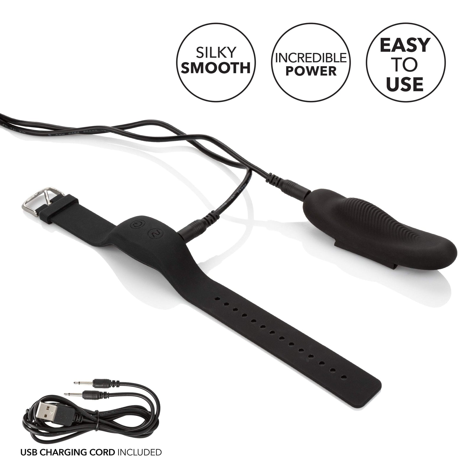 California Exotics - Lock-N-Play Wristband Remote Panty Vibrator (Black) Panties Massager Remote Control (Vibration) Rechargeable