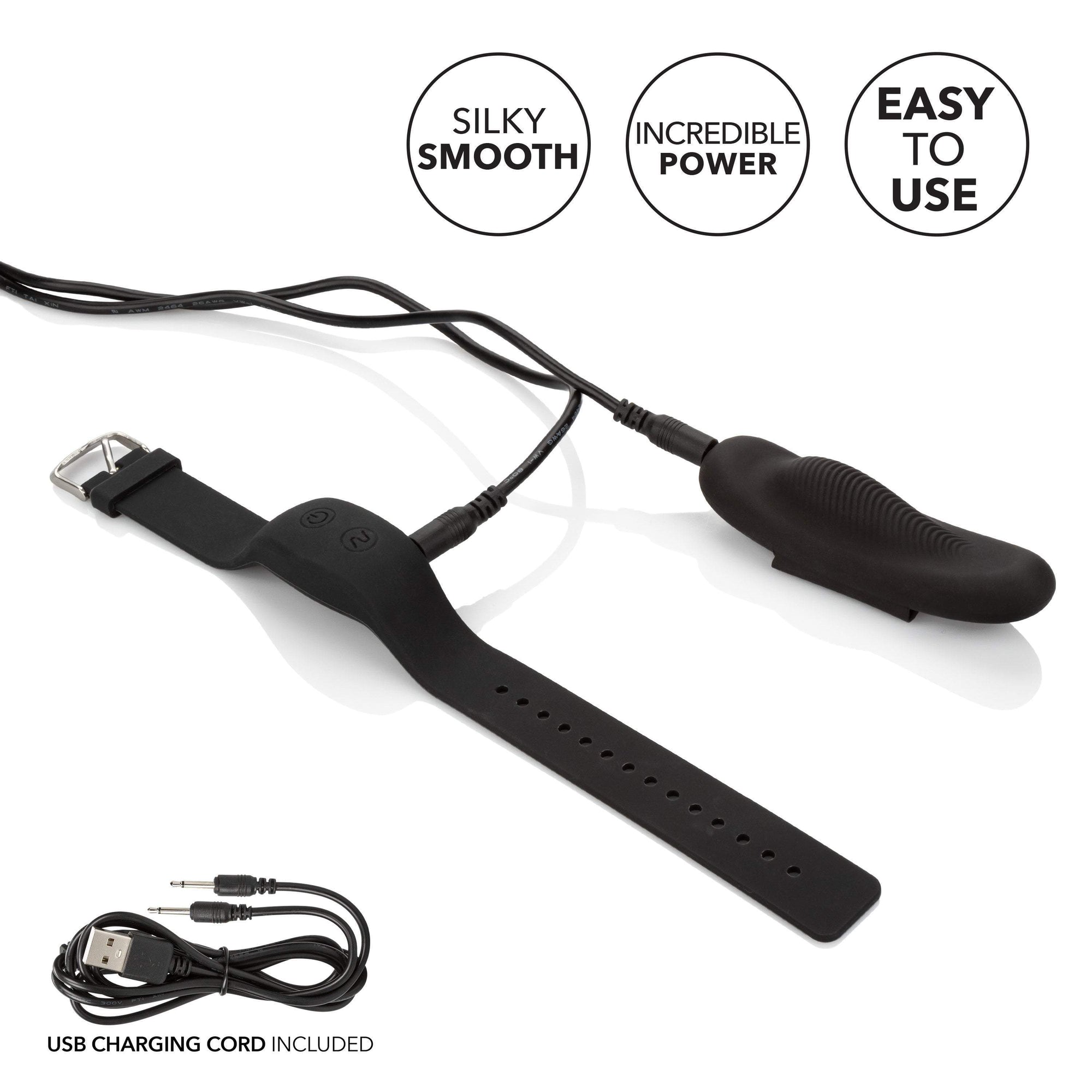 California Exotics - Lock-N-Play Wristband Remote Panty Vibrator (Black) Panties Massager Remote Control (Vibration) Rechargeable