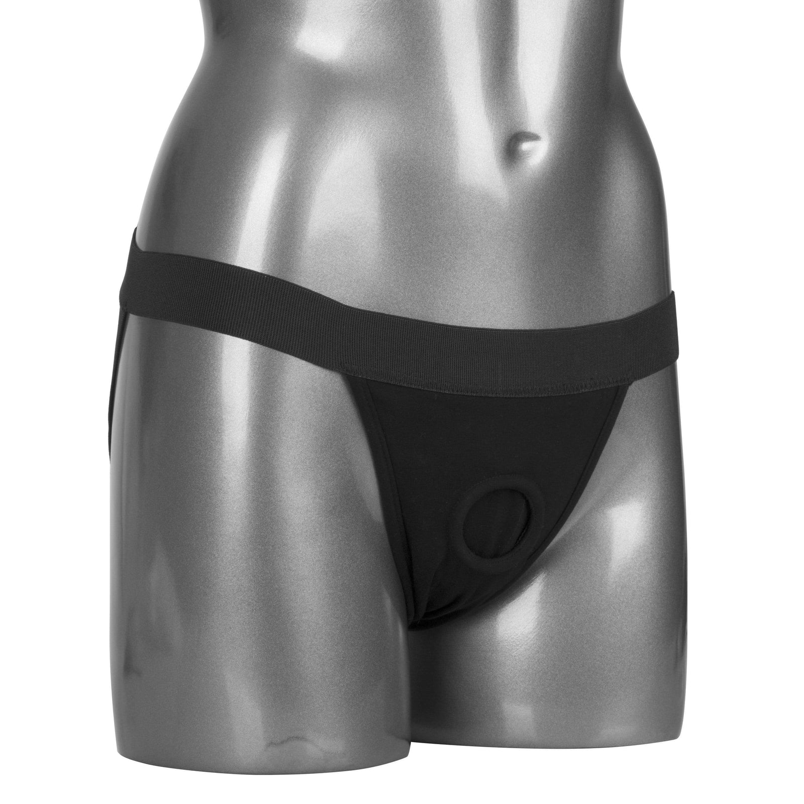 California Exotics - Packer Gear Jock Strap On 2XL/3XL (Black) Strap On w/o Dildo 716770092175 CherryAffairs