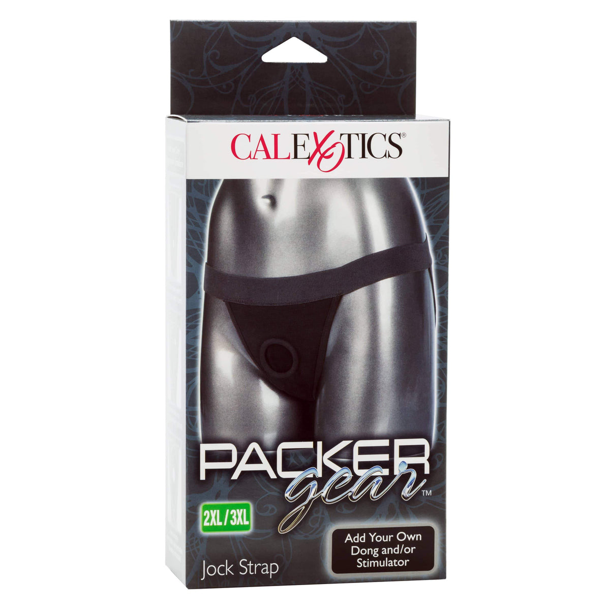 California Exotics - Packer Gear Jock Strap On 2XL/3XL (Black) Strap On w/o Dildo 716770092175 CherryAffairs