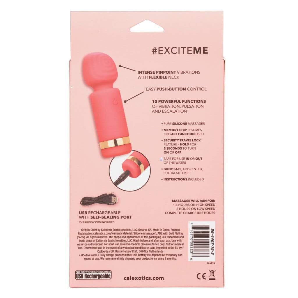 California Exotics - Slay ExciteMe Clit Massager (Pink) Clit Massager (Vibration) Rechargeable 716770092236 CherryAffairs