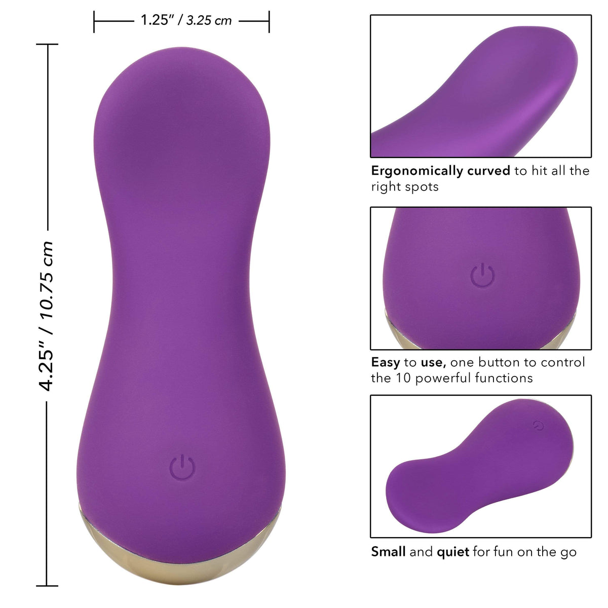 California Exotics - Slay LoveMe Bullet Vibrator (Purple) Bullet (Vibration) Rechargeable 716770092243 CherryAffairs