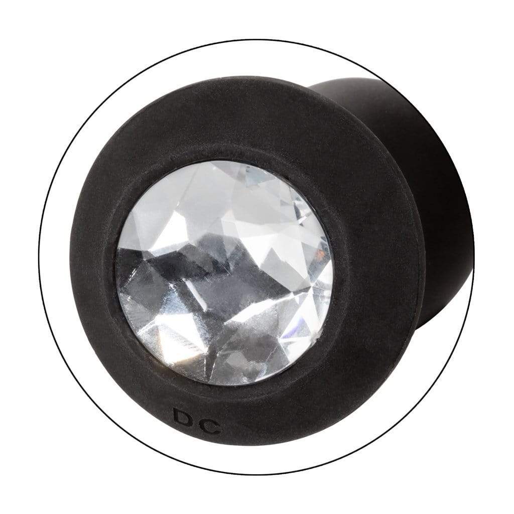 California Exotics - Power Gem Vibrating Petite Crystal Prostate Massager (Black) Prostate Massager (Vibration) Rechargeable 716770092502 CherryAffairs