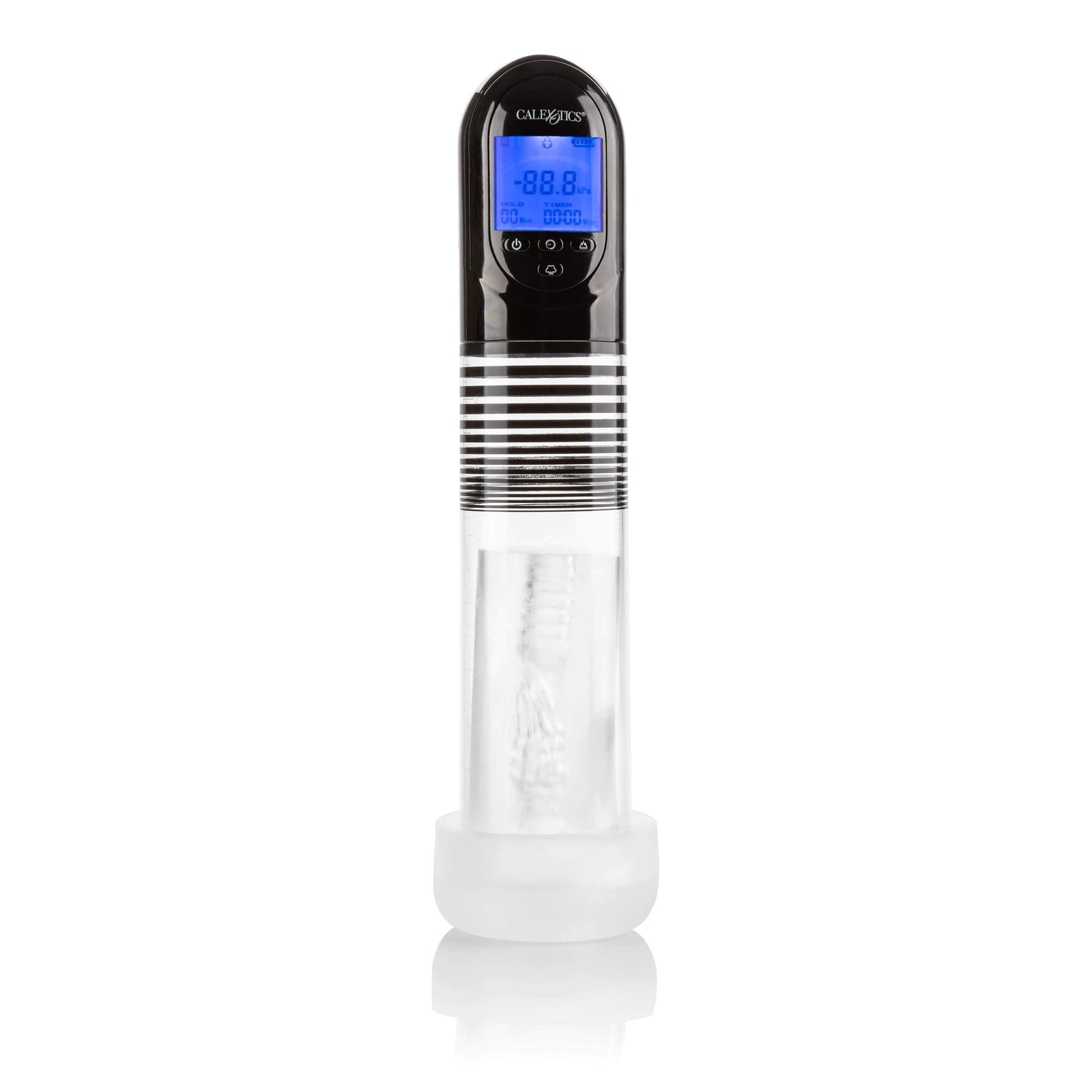 California Exotics - Optimum Series Advanced Automatic Smart Penis Pump (Clear) Penis Pump (Vibration) Rechargeable