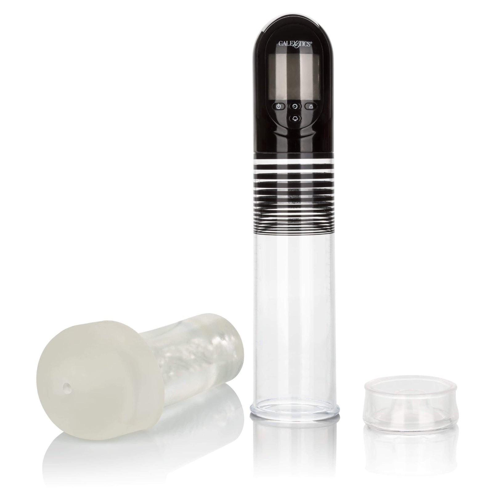 California Exotics - Optimum Series Advanced Automatic Smart Penis Pump (Clear) Penis Pump (Vibration) Rechargeable