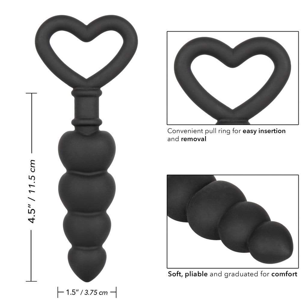 California Exotics - Silicone Love Probe Anal Beads (Black) Anal Beads (Non Vibration) 716770093127 CherryAffairs