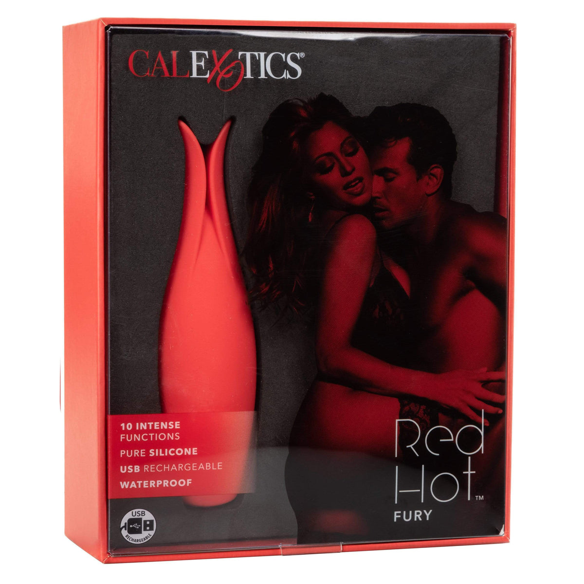 California Exotics - Red Hot Fury Clit Massager (Red) Clit Massager (Vibration) Rechargeable