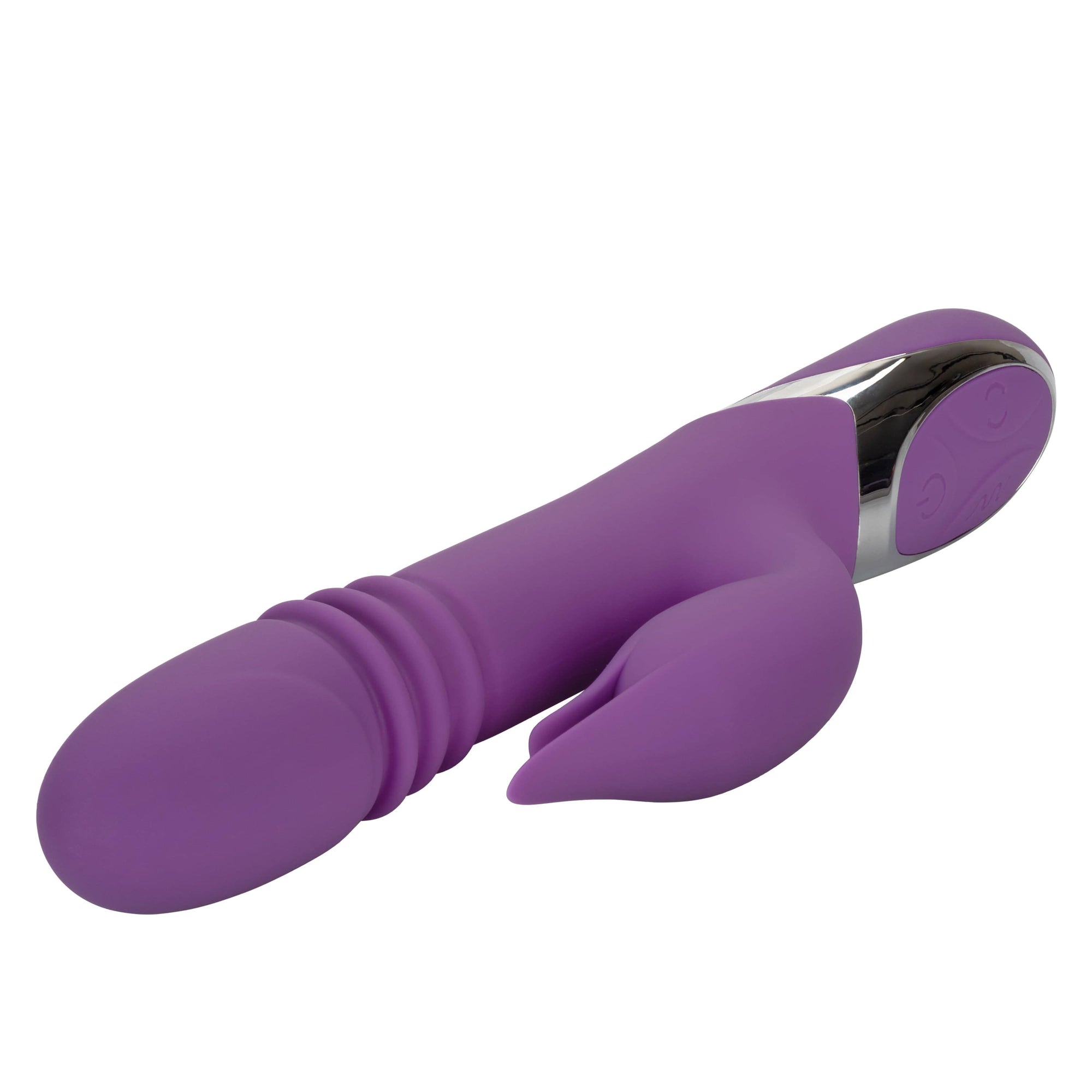 California Exotics - Enchanted Kisser Thrusting Rabbit Vibrator (Purple) Rabbit Dildo (Vibration) Rechargeable 716770093240 CherryAffairs
