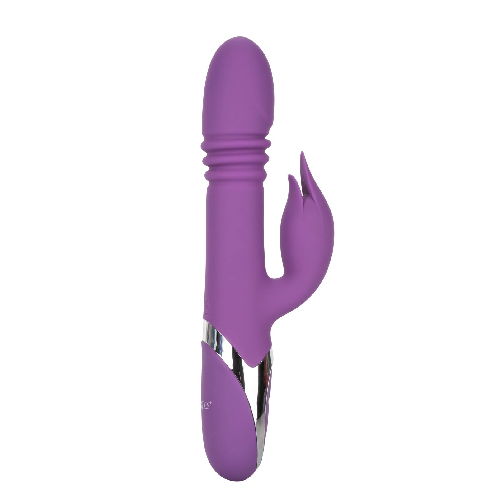 California Exotics - Enchanted Kisser Thrusting Rabbit Vibrator (Purple) Rabbit Dildo (Vibration) Rechargeable 716770093240 CherryAffairs
