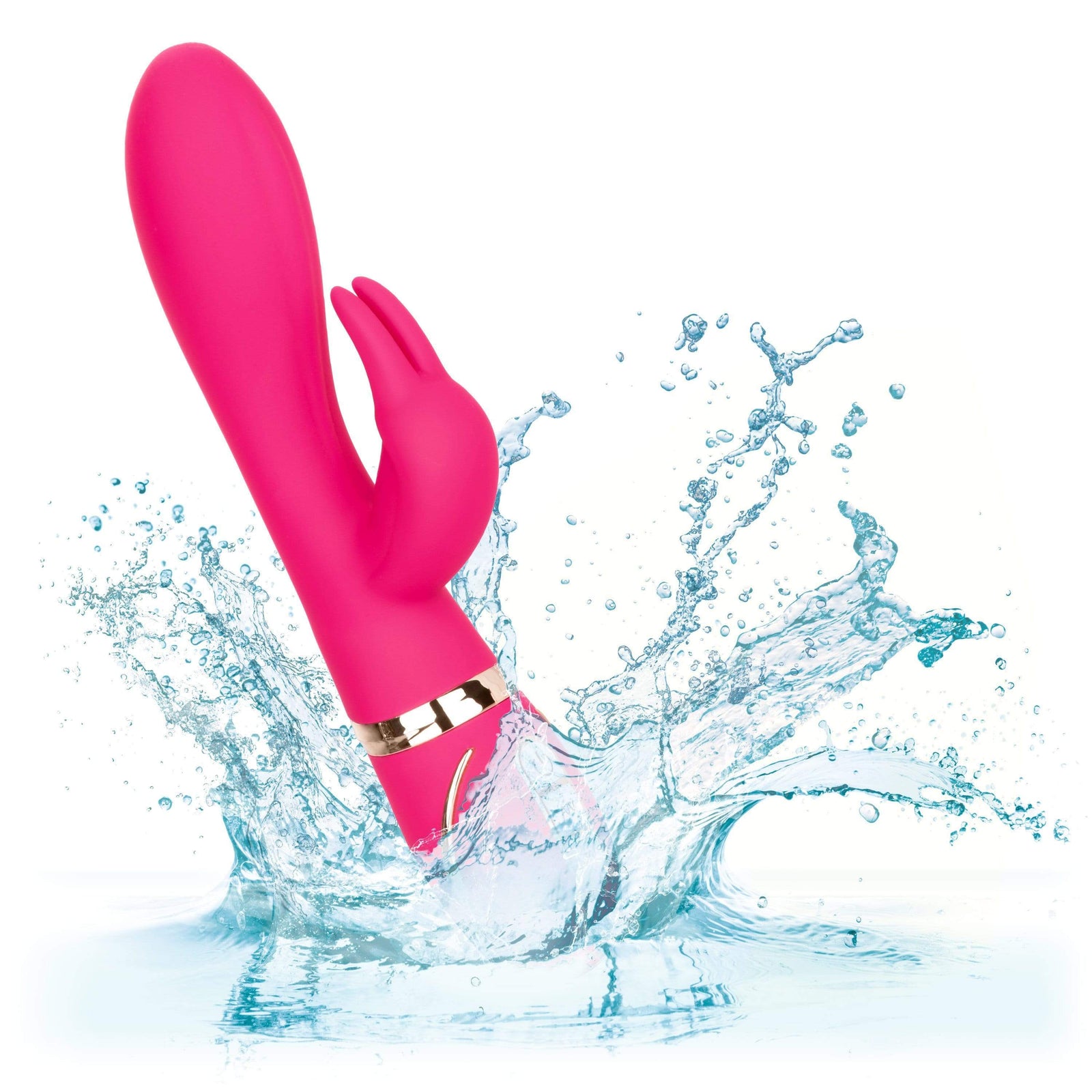 California Exotics - Jack Rabbit Signature Silicone Ultra Soft Rabbit Vibrator (Pink) Rabbit Dildo (Vibration) Rechargeable 716770093264 CherryAffairs