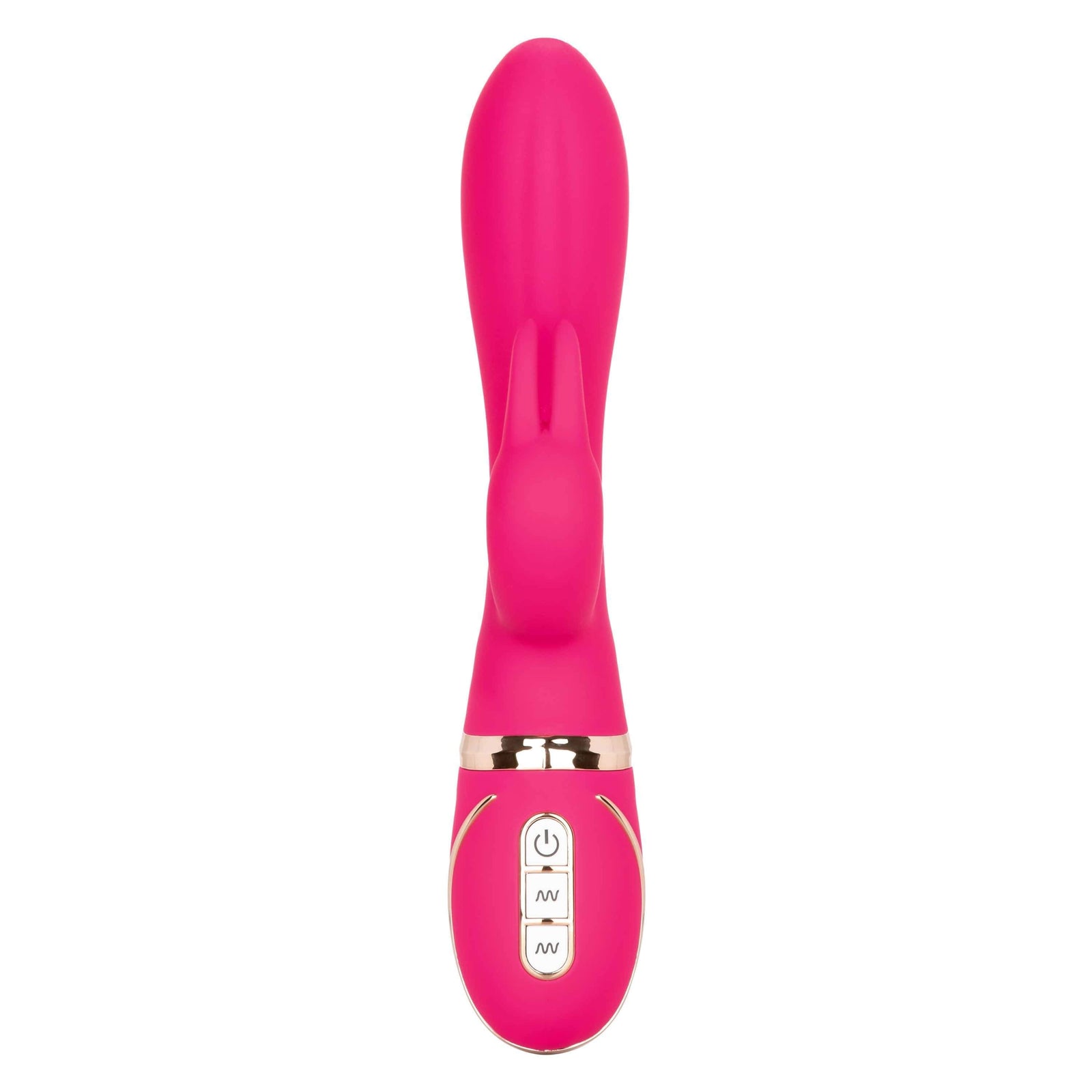 California Exotics - Jack Rabbit Signature Silicone Ultra Soft Rabbit Vibrator (Pink) Rabbit Dildo (Vibration) Rechargeable 716770093264 CherryAffairs