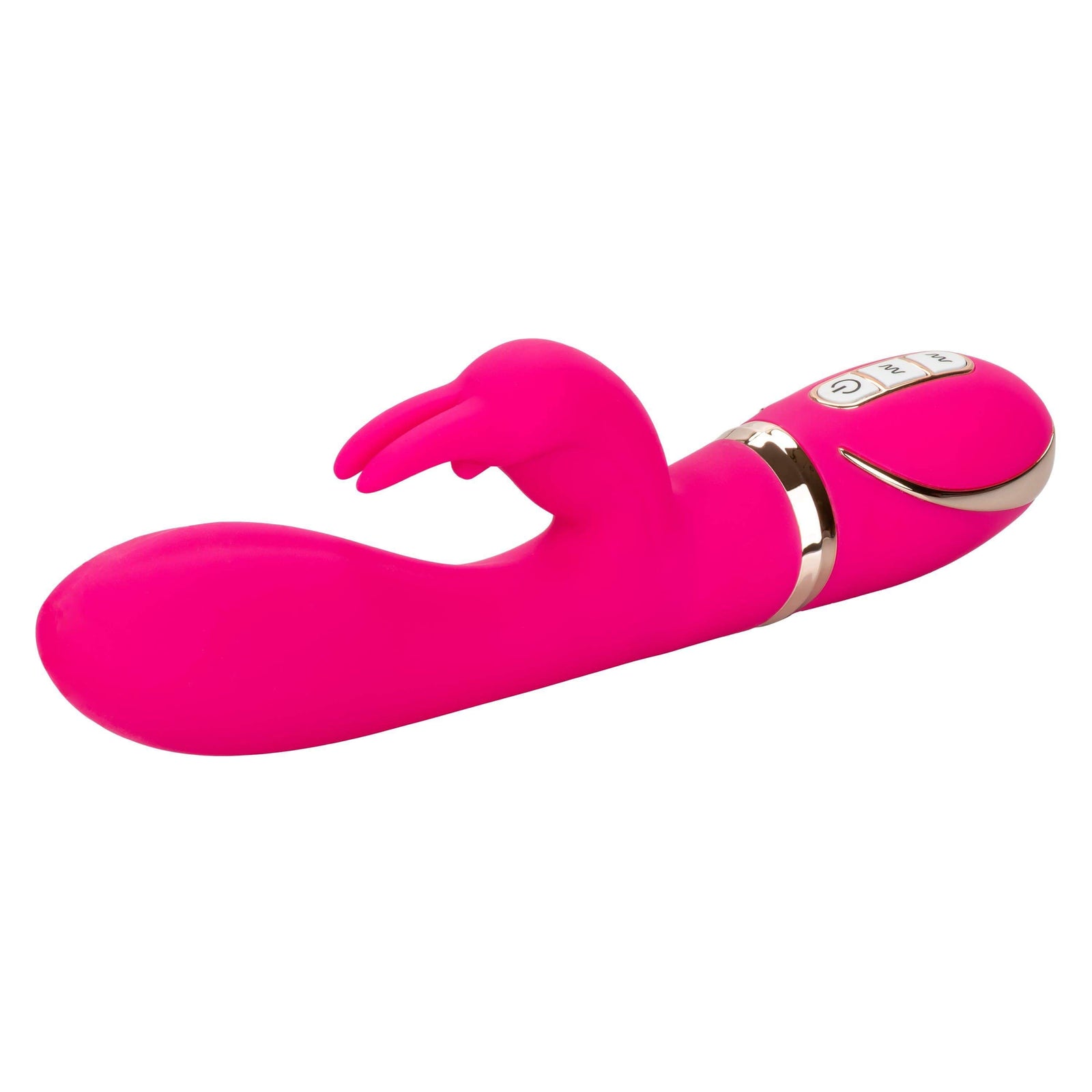 California Exotics - Jack Rabbit Signature Silicone Ultra Soft Rabbit Vibrator (Pink) Rabbit Dildo (Vibration) Rechargeable 716770093264 CherryAffairs