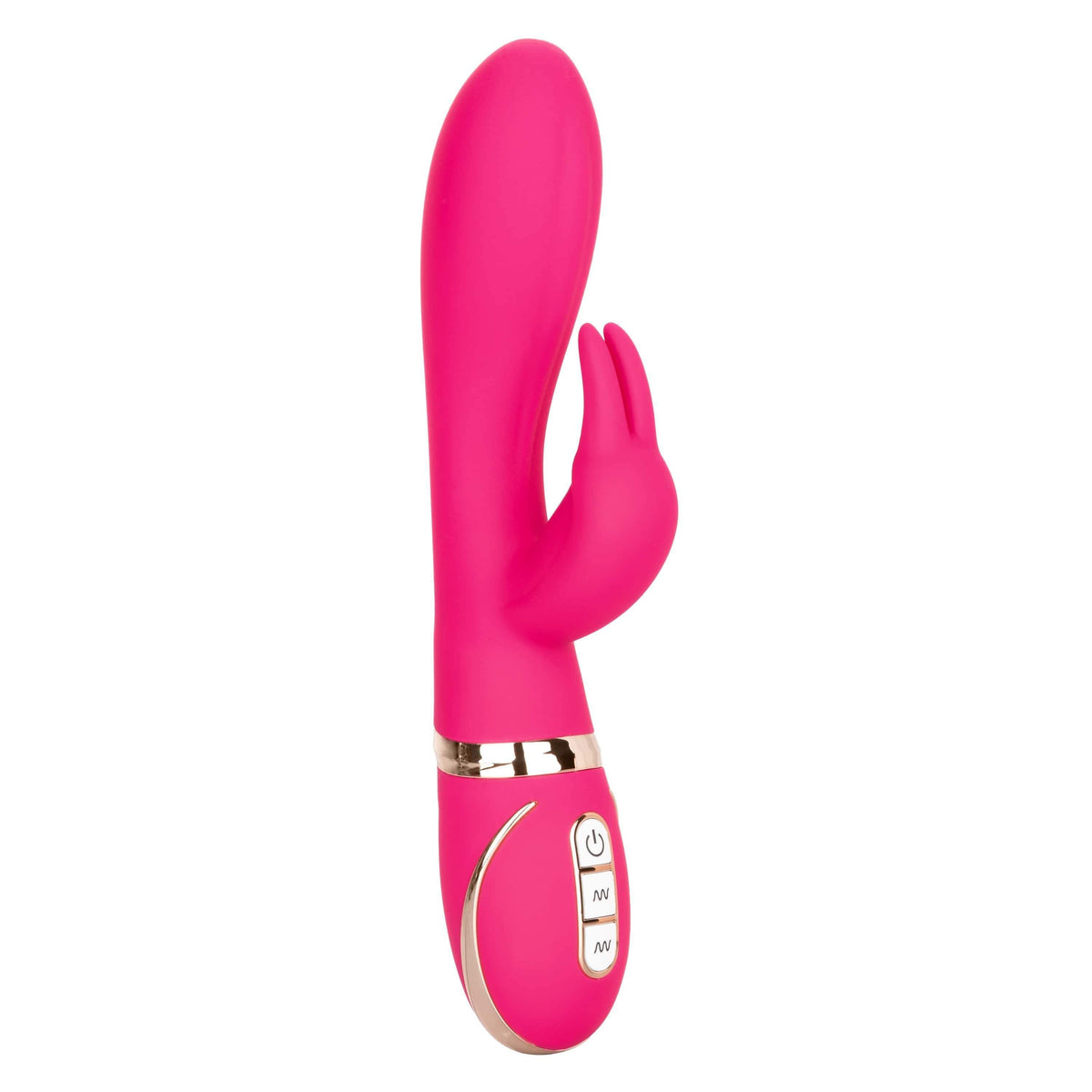 California Exotics - Jack Rabbit Signature Silicone Ultra Soft Rabbit Vibrator (Pink) Rabbit Dildo (Vibration) Rechargeable 716770093264 CherryAffairs