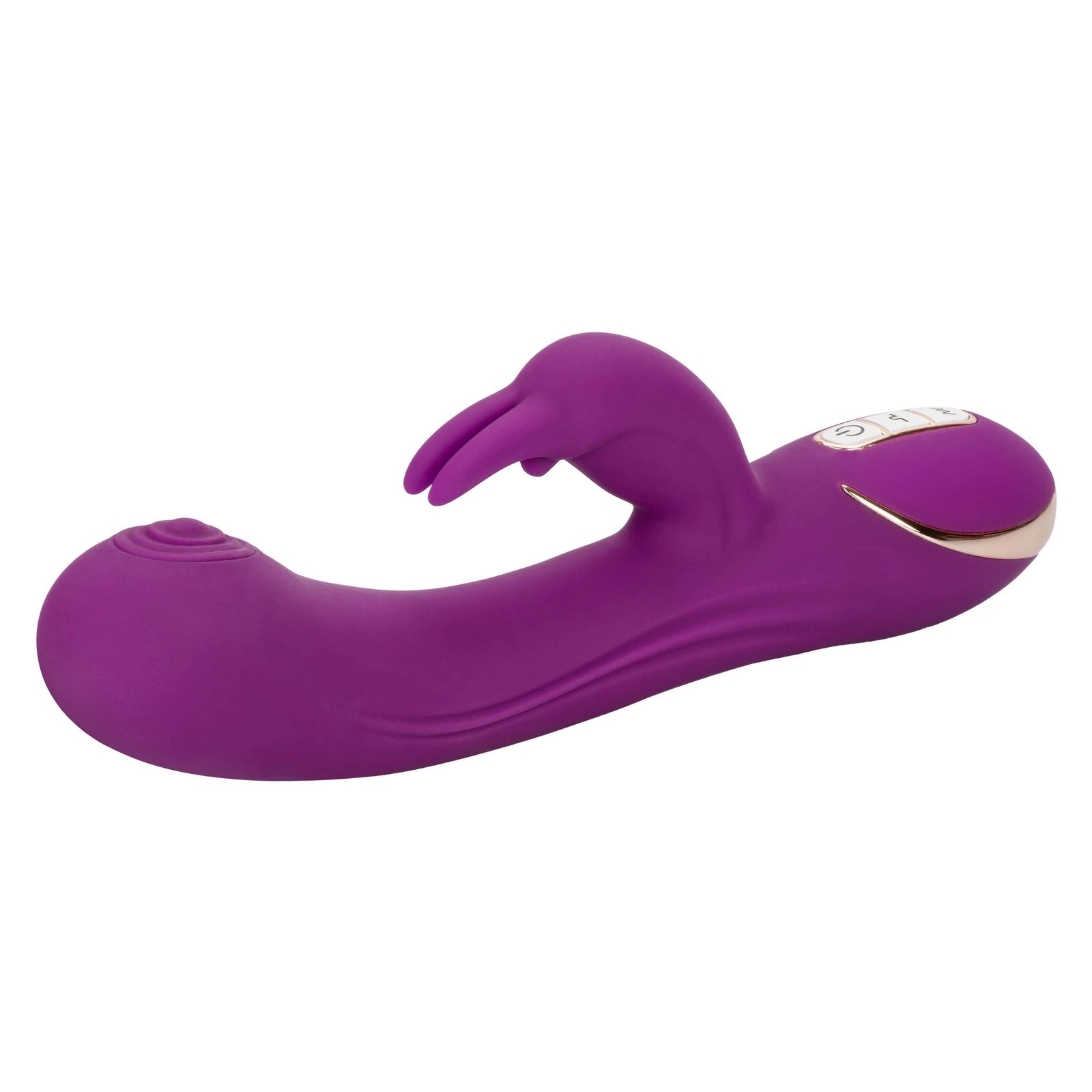 California Exotics - Jack Rabbit Signature Silicone Thumping Rabbit Vibrator (Purple) Rabbit Dildo (Vibration) Rechargeable 716770093288 CherryAffairs
