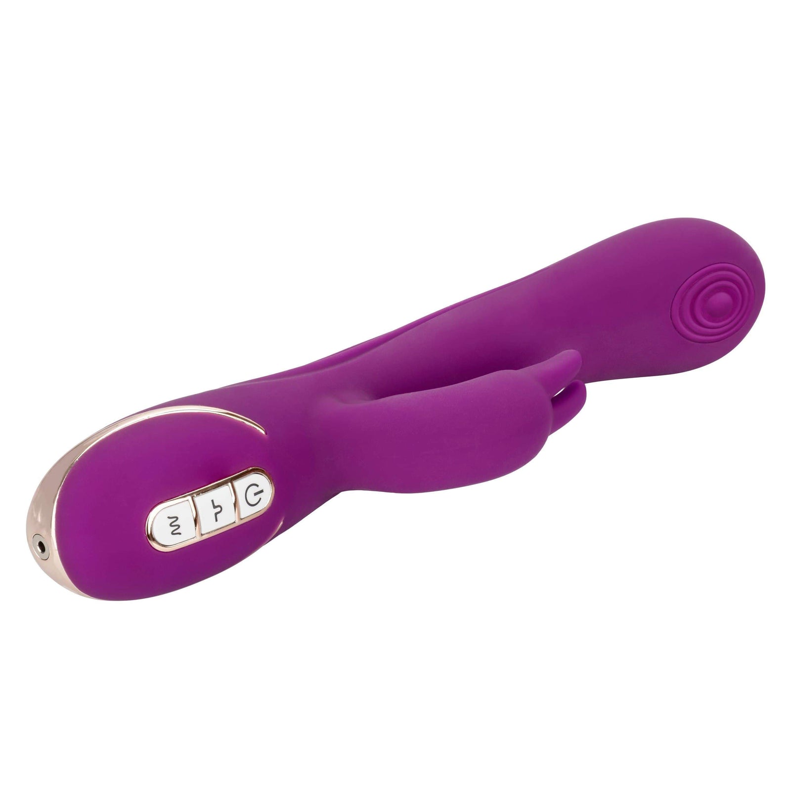 California Exotics - Jack Rabbit Signature Silicone Thumping Rabbit Vibrator (Purple) Rabbit Dildo (Vibration) Rechargeable 716770093288 CherryAffairs