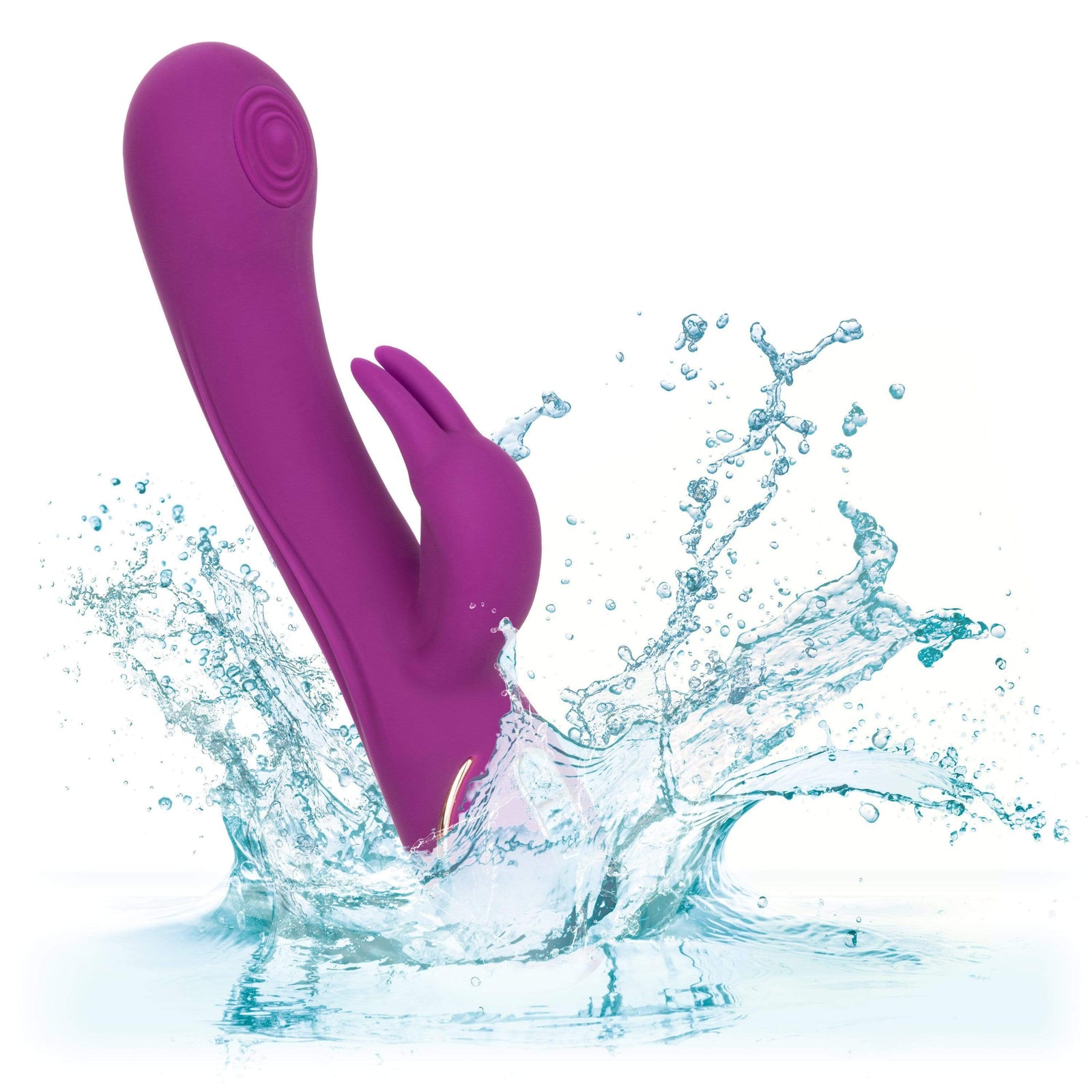 California Exotics - Jack Rabbit Signature Silicone Thumping Rabbit Vibrator (Purple) Rabbit Dildo (Vibration) Rechargeable 716770093288 CherryAffairs