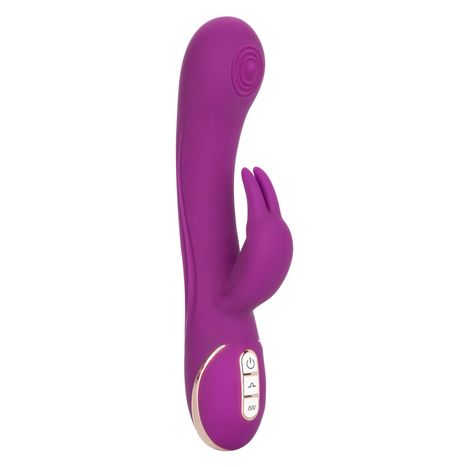 California Exotics - Jack Rabbit Signature Silicone Thumping Rabbit Vibrator (Purple) Rabbit Dildo (Vibration) Rechargeable 716770093288 CherryAffairs