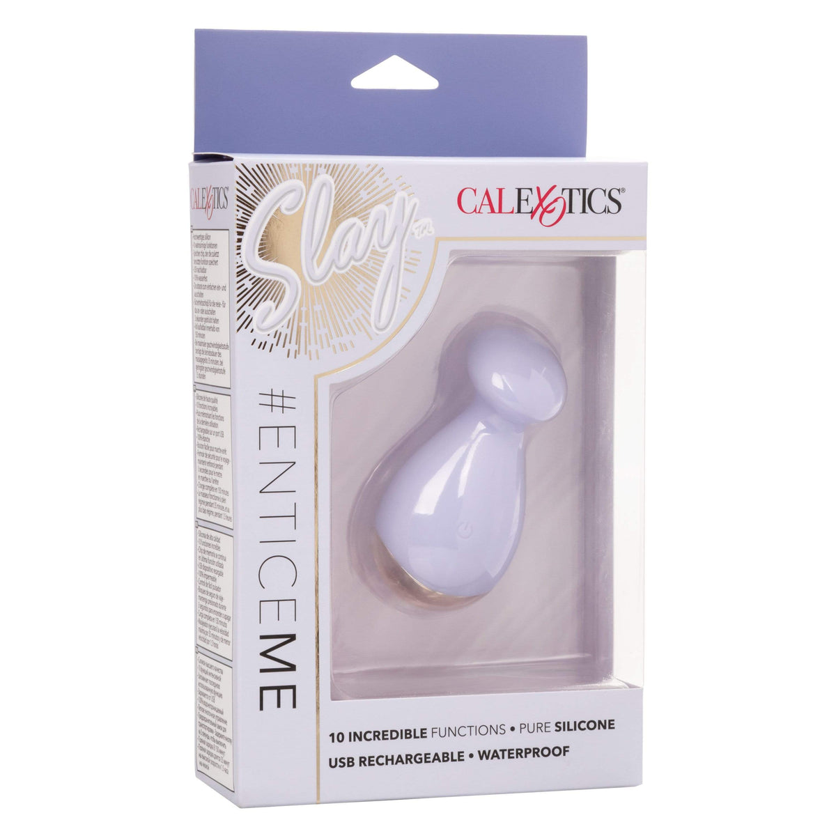 California Exotics - Slay EnticeMe Silicone Clit Massger (Purple) Clit Massager (Vibration) Rechargeable 716770093301 CherryAffairs
