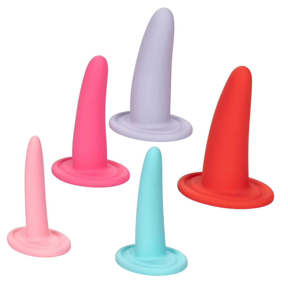 California Exotics - She-ology 5 piece Wearable Vaginal Dilator Set (Multi Colour) Non Realistic Dildo w/o suction cup (Non Vibration) 716770093332 CherryAffairs
