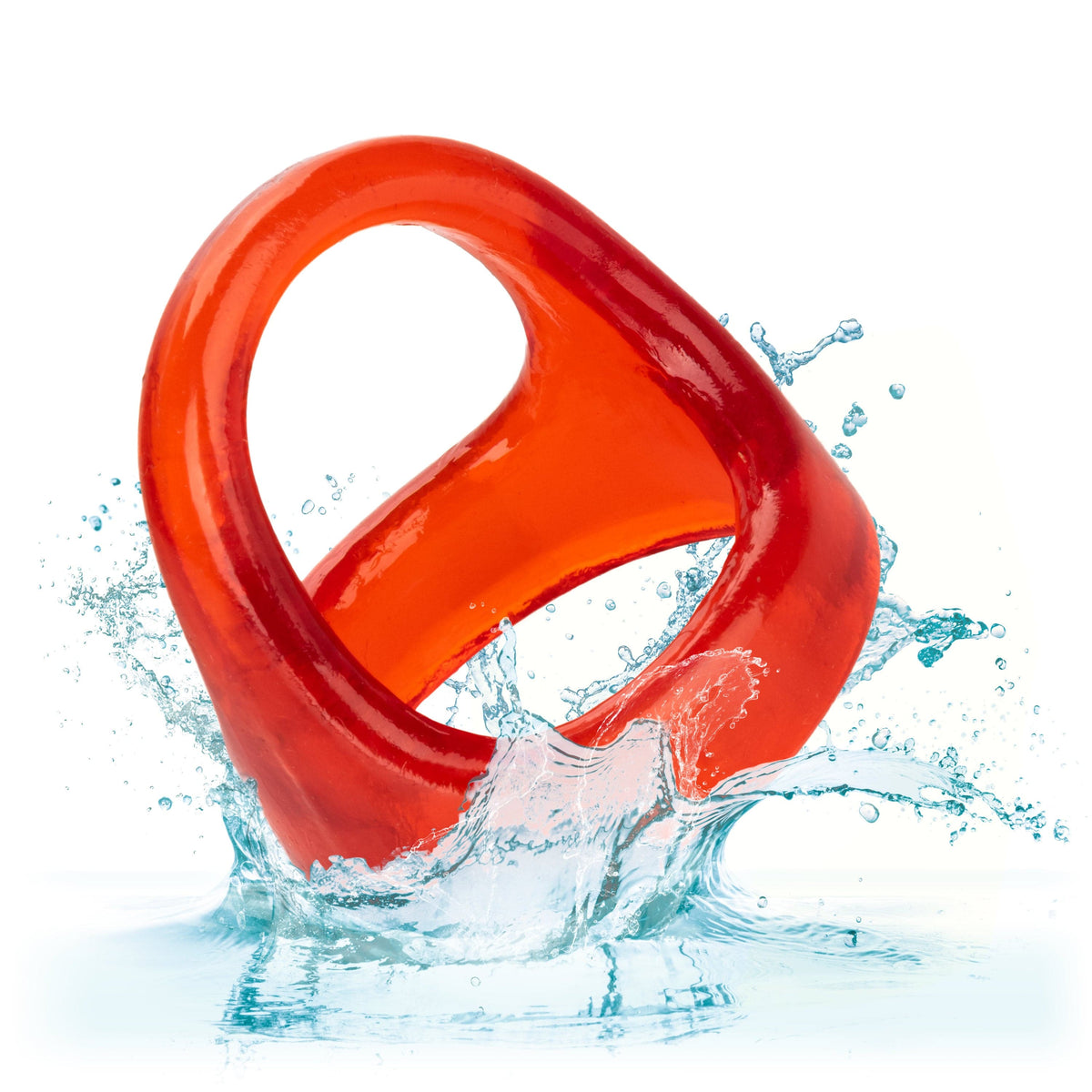 California Exotics - COLT XL Snug Tugger Dual Support Cock Ring (Red) Rubber Cock Ring (Non Vibration) 716770093462 CherryAffairs