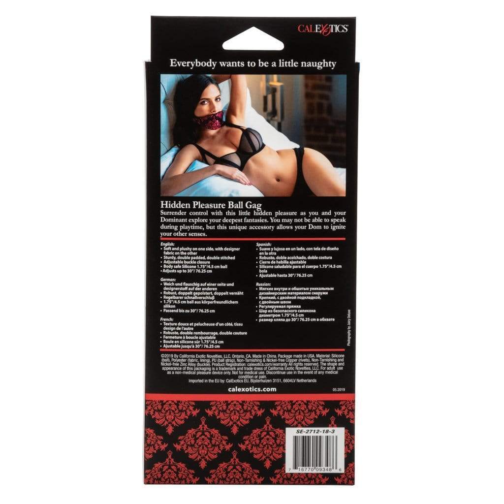California Exotics - Scandal Hidden Pleasure Ball Gag (Red) Ball Gag 716770093486 CherryAffairs