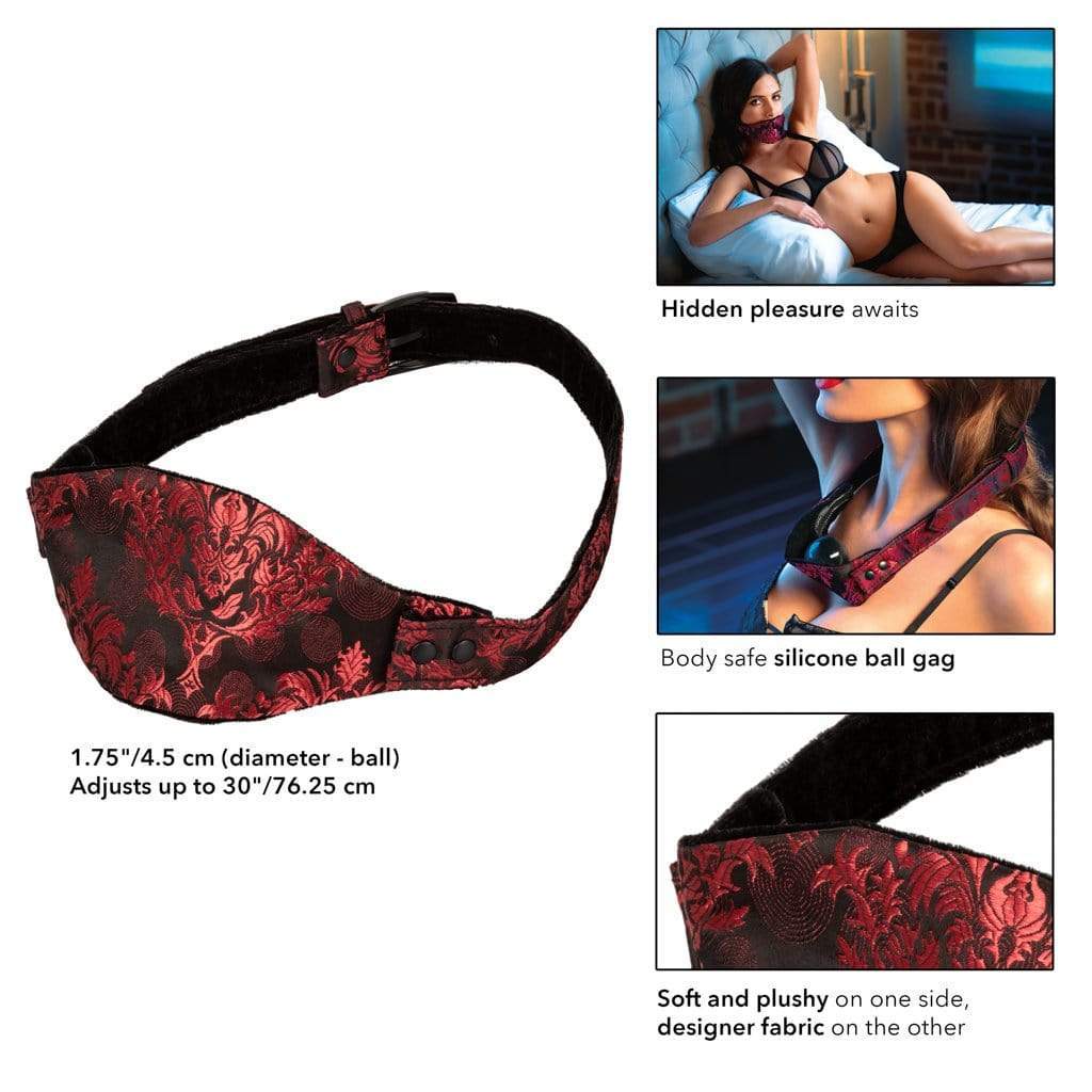 California Exotics - Scandal Hidden Pleasure Ball Gag (Red) Ball Gag 716770093486 CherryAffairs