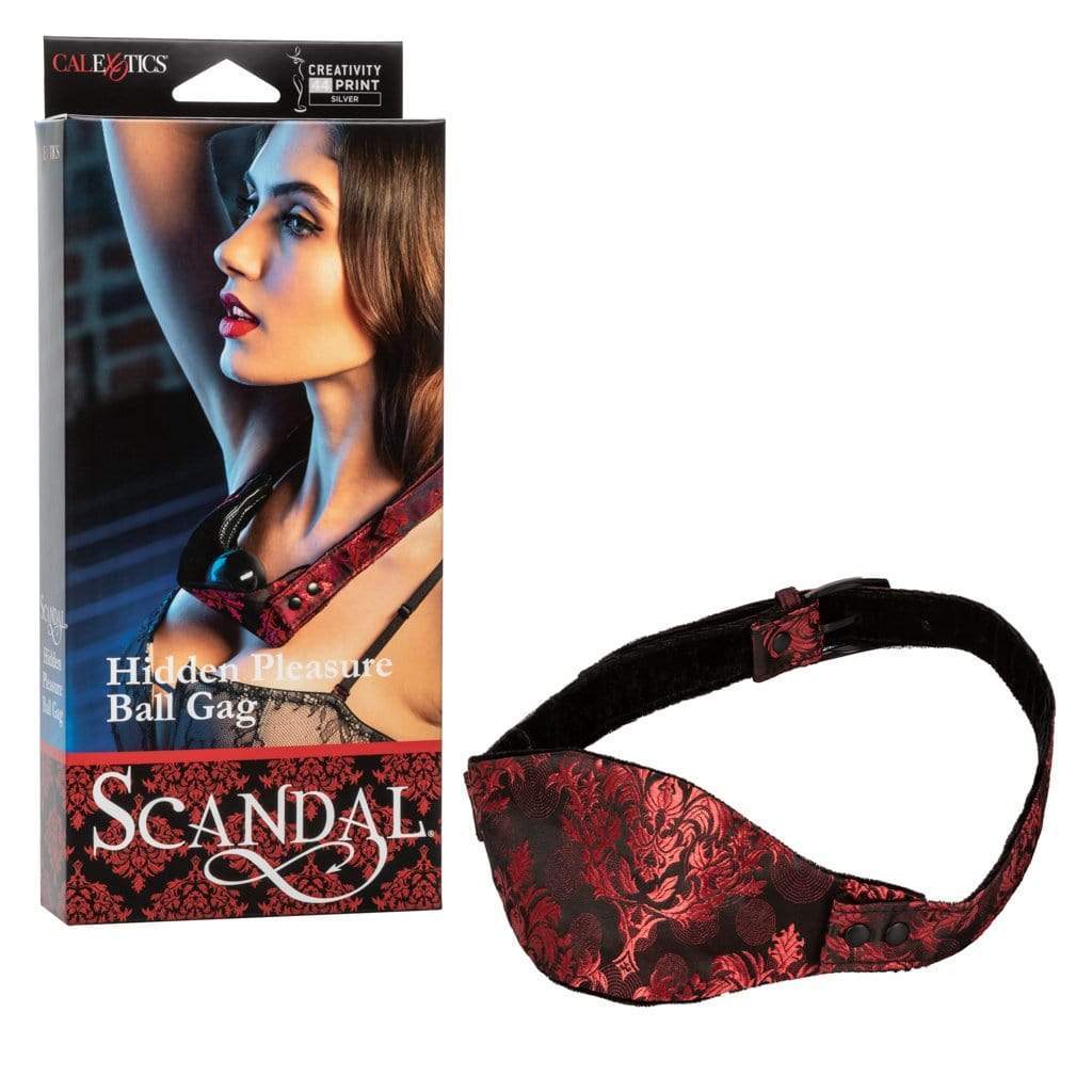 California Exotics - Scandal Hidden Pleasure Ball Gag (Red) Ball Gag 716770093486 CherryAffairs