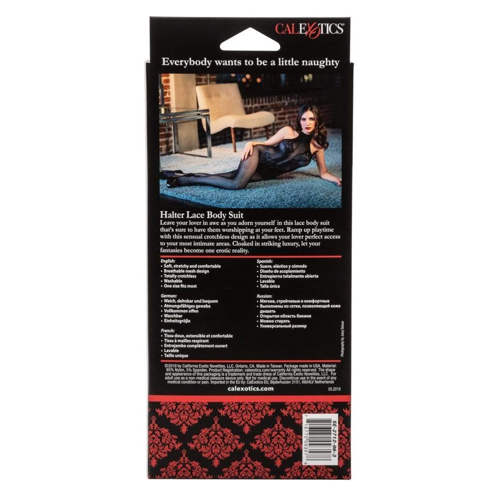 California Exotics - Scandal Halter Lace Body Suit Costume O/S (Black) Costumes 716770093578 CherryAffairs