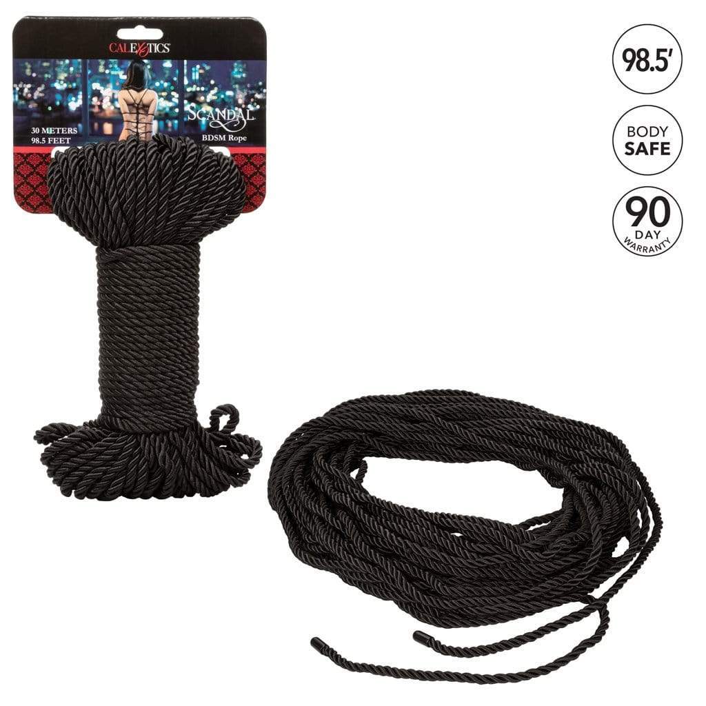 California Exotics - Scandal BDSM Rope 98ft (Black) Rope 716770093592 CherryAffairs
