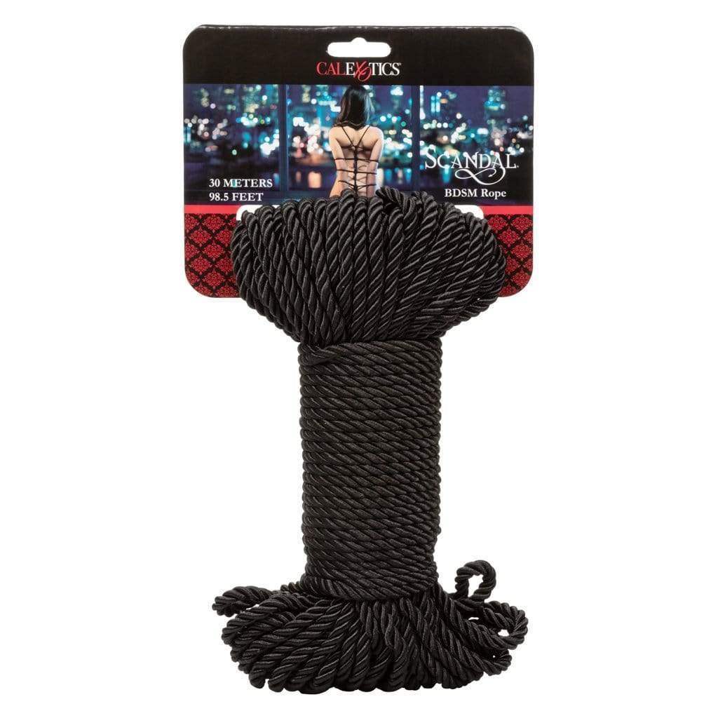 California Exotics - Scandal BDSM Rope 98ft (Black) Rope 716770093592 CherryAffairs
