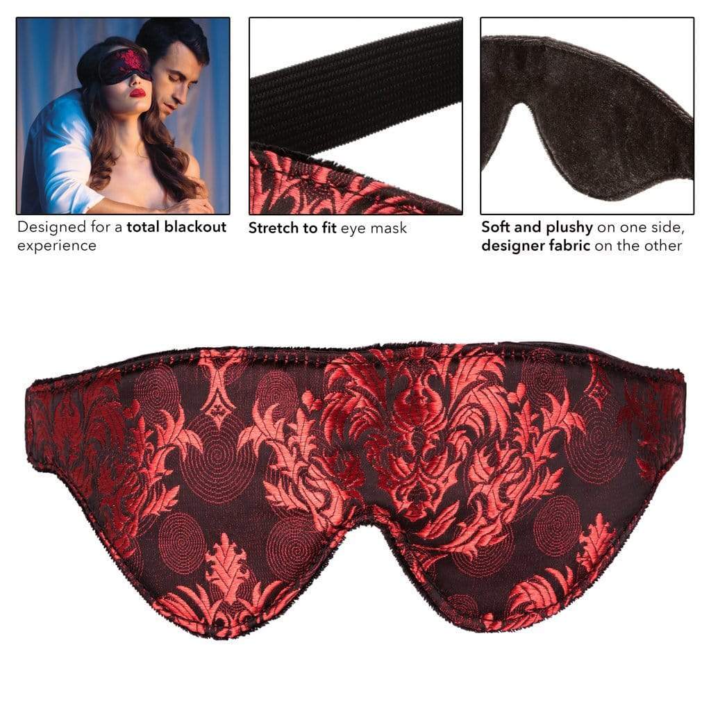 California Exotics - Scandal Blackout Eye Mask (Red) Mask (Blind) 716770093721 CherryAffairs