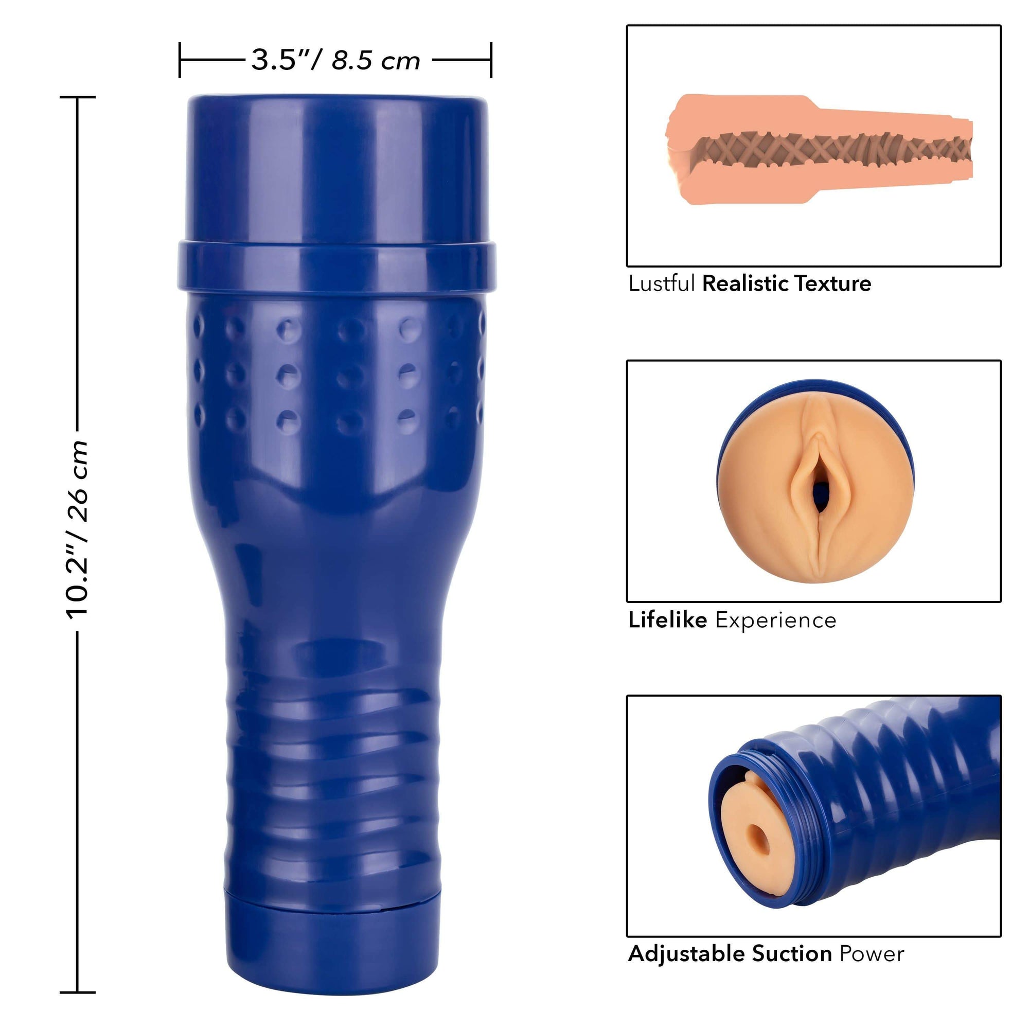 California Exotics - Private Tube Tarra White Private Legend Pussy Masturbator (Blue) Masturbator Vagina (Non Vibration) 716770093875 CherryAffairs