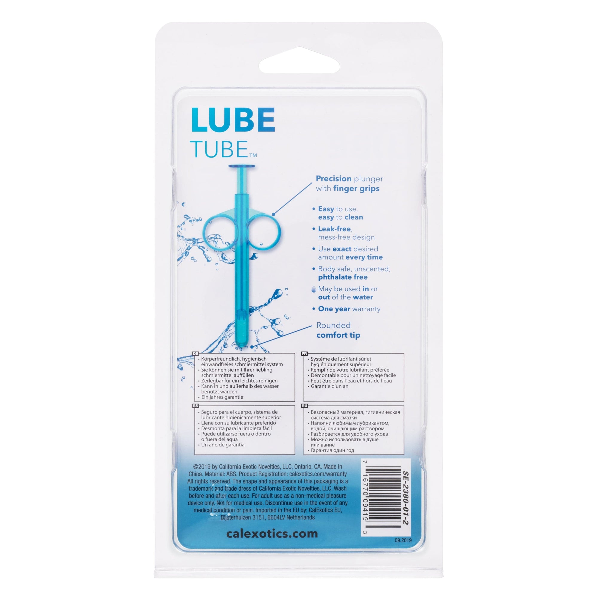 California Exotics - Lube Tube Lube Dispenser Accessory (Blue) Accessories 716770094193 CherryAffairs