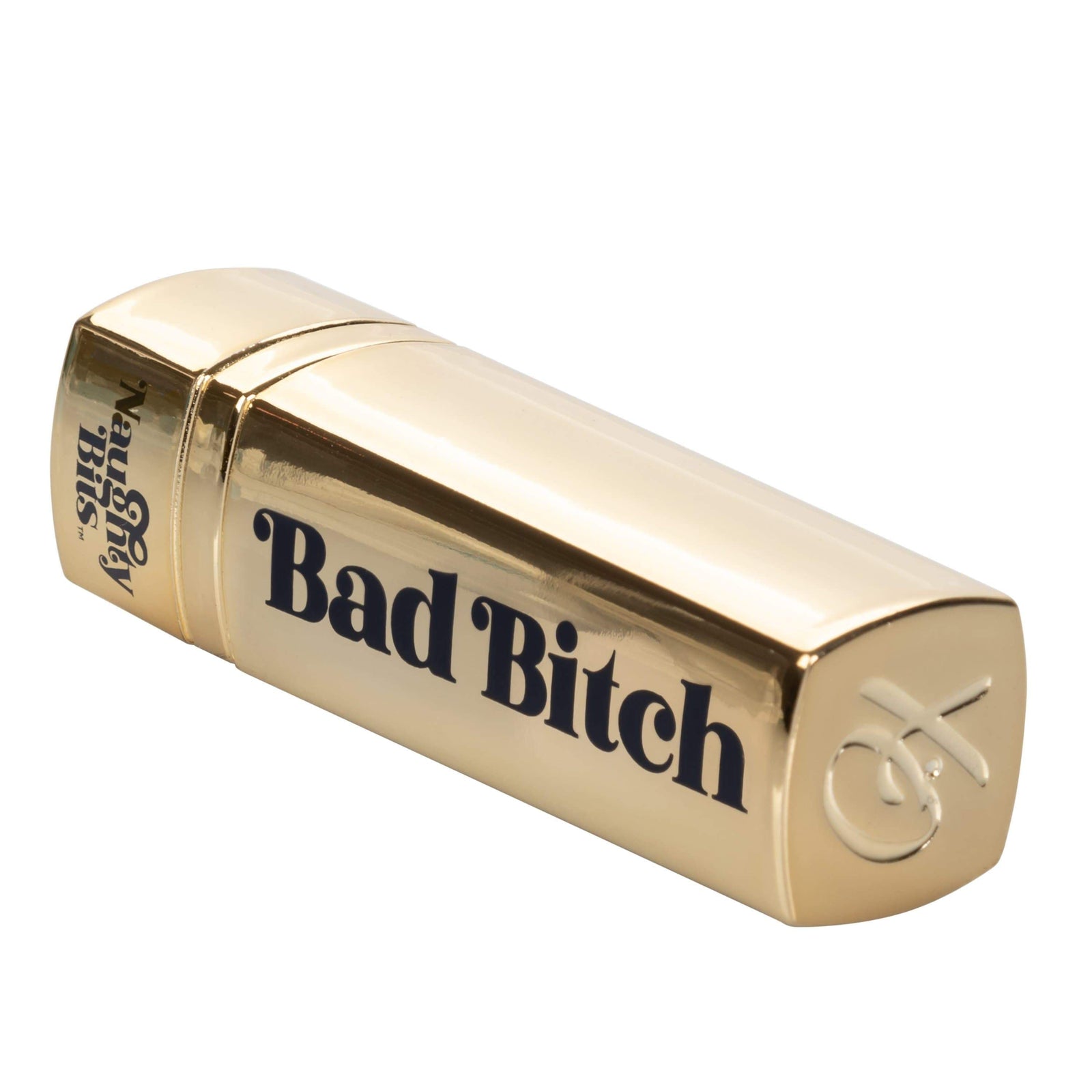California Exotics - Naughty Bits Bad Bitch Discreet Lipstick Vibrator (Gold) Discreet Toys 716770094292 CherryAffairs