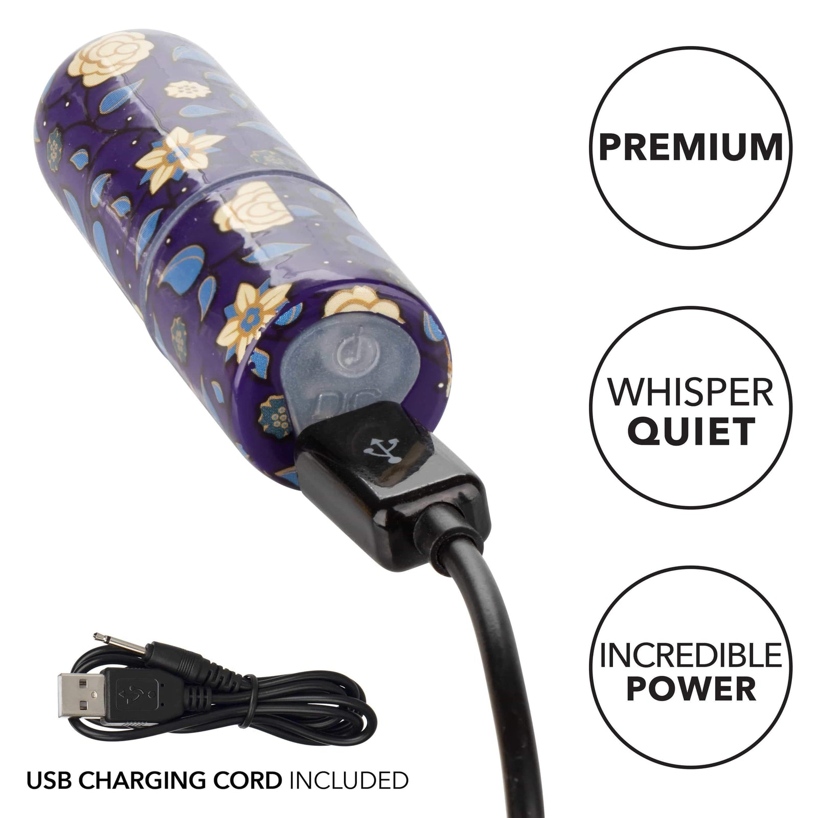 California Exotics - Naughty Bits Just The Tip Bullet Vibrator (Black) Bullet (Vibration) Rechargeable 716770094315 CherryAffairs