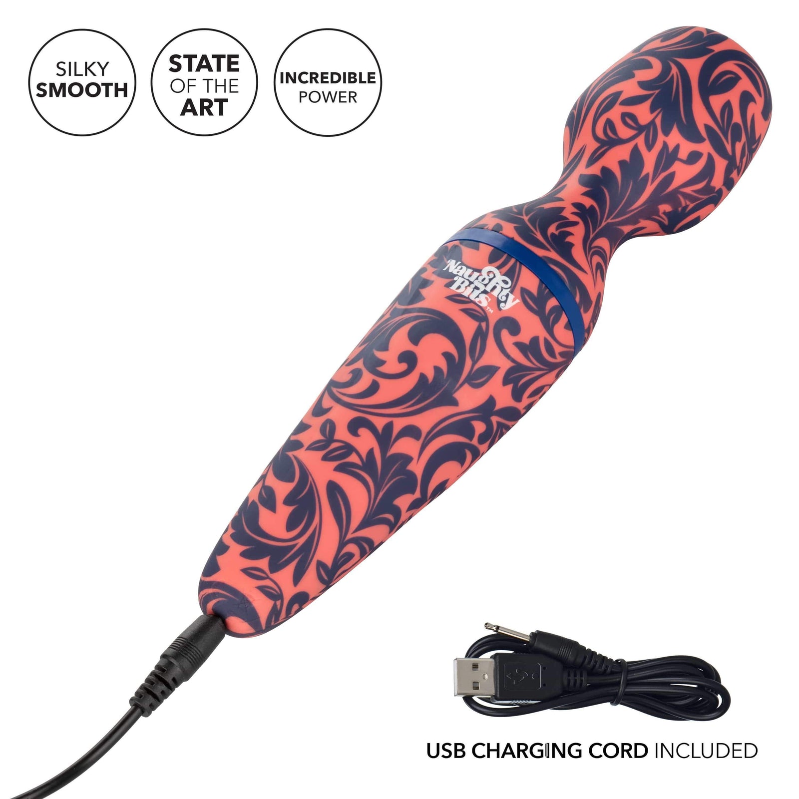 California Exotics - Naughty Bits W I L F Wand Id Like to Fuck Wand Massager (Pink) Wand Massagers (Vibration) Rechargeable 716770094384 CherryAffairs