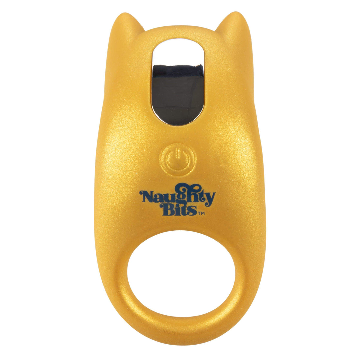 California Exotics - Naughty Bits Horny AF Vibrating Cock Ring (Yellow) Silicone Cock Ring (Vibration) Rechargeable 716770094414 CherryAffairs