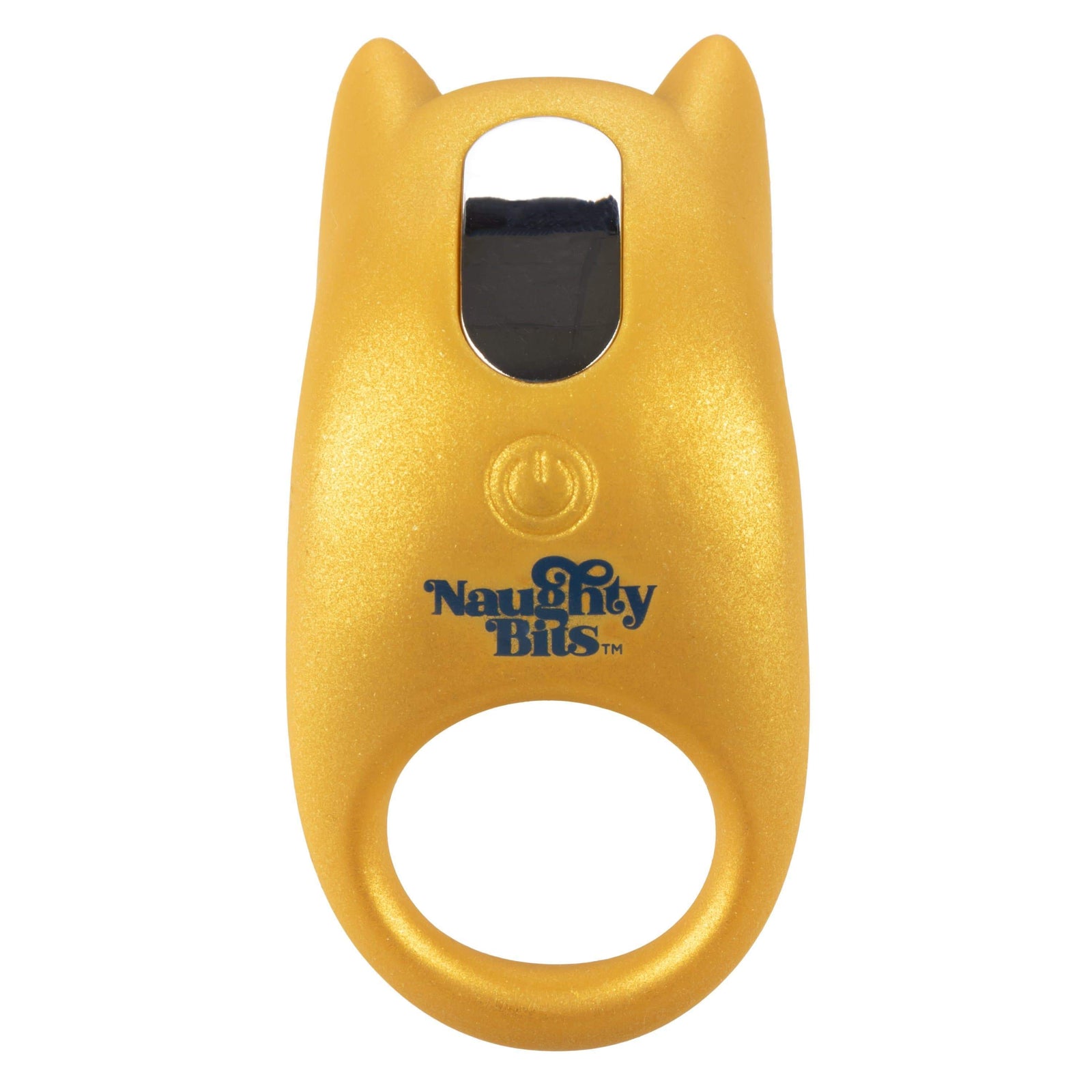 California Exotics - Naughty Bits Horny AF Vibrating Cock Ring (Yellow) Silicone Cock Ring (Vibration) Rechargeable 716770094414 CherryAffairs