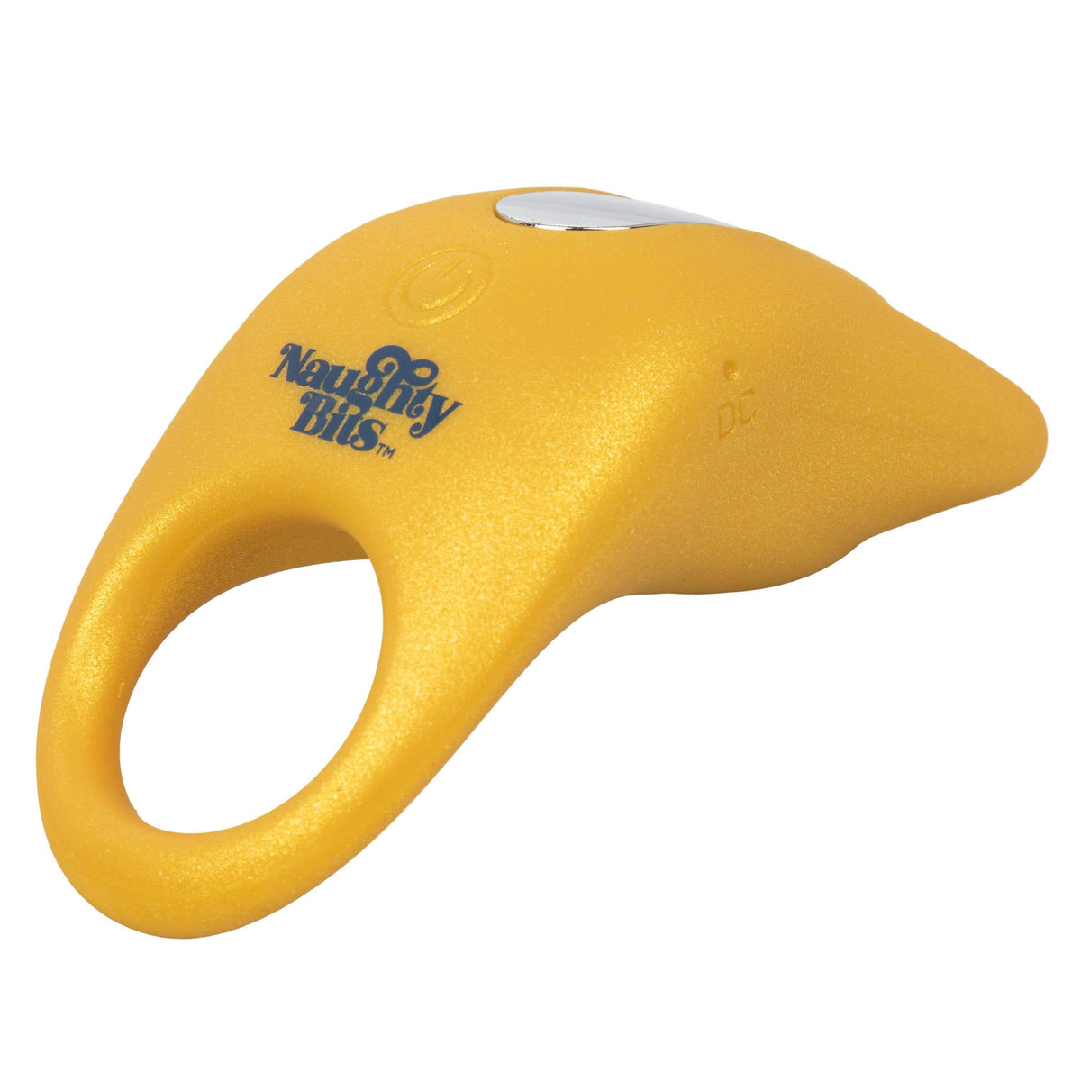 California Exotics - Naughty Bits Horny AF Vibrating Cock Ring (Yellow) Silicone Cock Ring (Vibration) Rechargeable 716770094414 CherryAffairs
