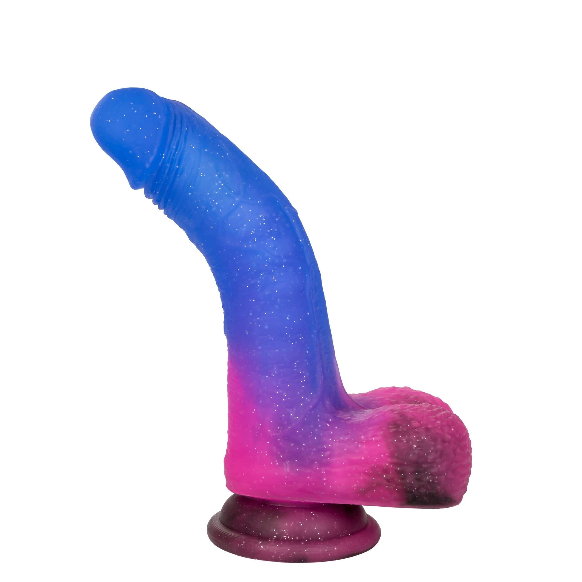 California Exotics - Naughty Bits Ombre Hombre Vibrating Dildo (Purple) Realistic Dildo with suction cup (Vibration) Rechargeable 716770094421 CherryAffairs