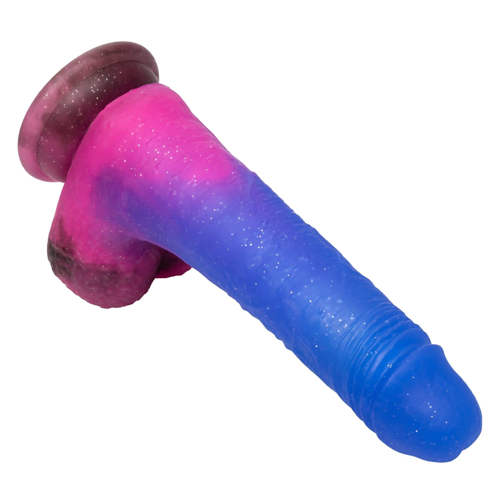 California Exotics - Naughty Bits Ombre Hombre Vibrating Dildo (Purple) Realistic Dildo with suction cup (Vibration) Rechargeable 716770094421 CherryAffairs