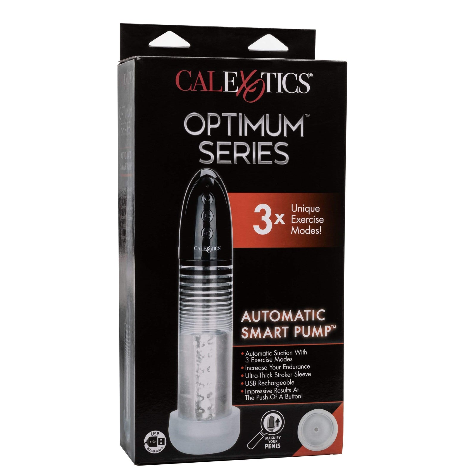 California Exotics - Optimum Series Executive Automatic Smart Pump (Black) - Black - Penis Pump (Vibration) Rechargeable