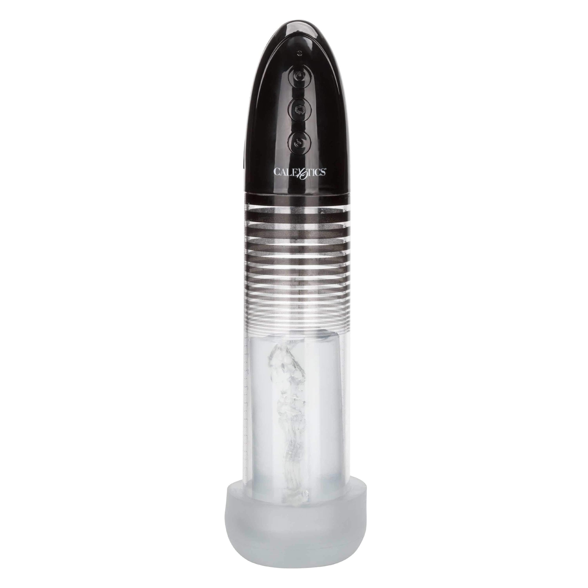 California Exotics - Optimum Series Executive Automatic Smart Pump (Black) - Black - Penis Pump (Vibration) Rechargeable