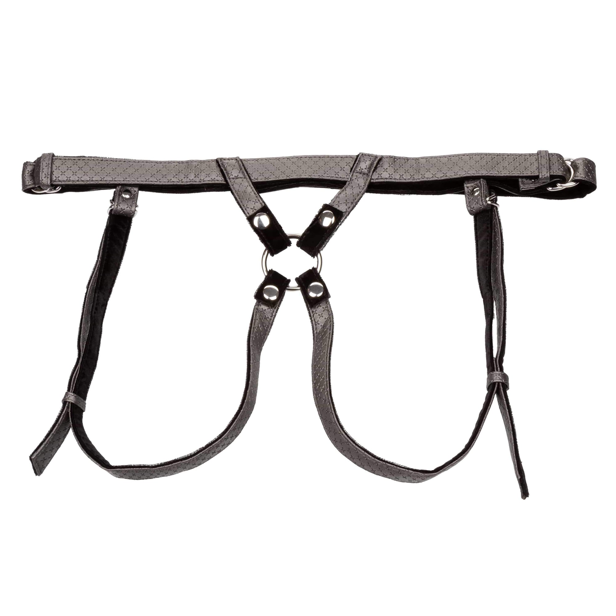 California Exotics - Her Royal Harness The Regal Duchess Strap On (Black) Strap On w/o Dildo 716770094537 CherryAffairs