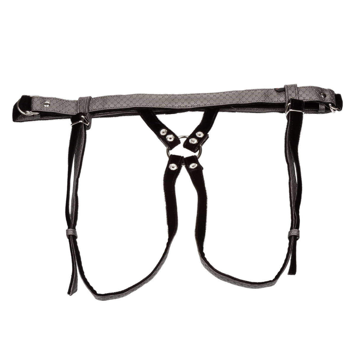 California Exotics - Her Royal Harness The Regal Duchess Strap On (Black) Strap On w/o Dildo 716770094537 CherryAffairs